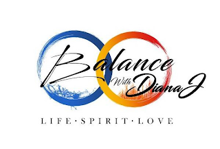 BALANCE WITH DIANA J LIFE SPIRIT LOVE logo