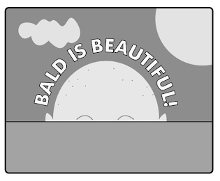 BALD IS BEAUTIFUL logo