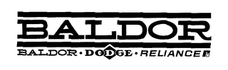 BALDOR BALDOR · DODGE · RELIANCE R