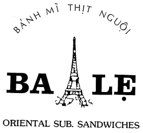 BALE ORIENTAL SUB. SANDWICHES logo