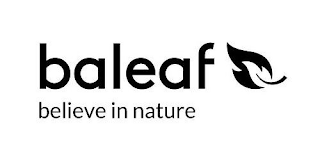 BALEAF BELIEVE IN NATURE logo