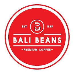 BALI BEANS PREMIUM COFFEE EST 1985 logo