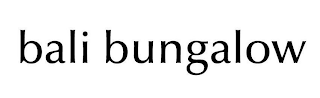 BALI BUNGALOW logo