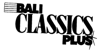BALI CLASSICS PLUS logo