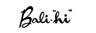 BALI-"HI" logo
