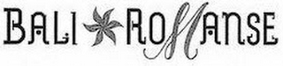 BALI ROMANSE logo