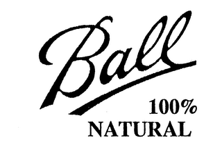 BALL 100% NATURAL logo