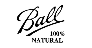 BALL 100% NATURAL logo