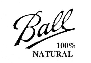 BALL 100% NATURAL logo