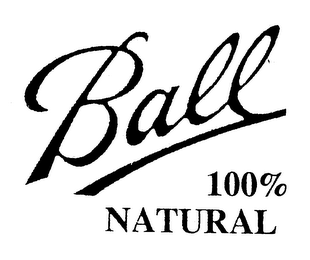 BALL 100% NATURAL logo
