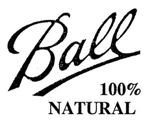 BALL 100% NATURAL logo