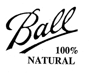 BALL 100% NATURAL logo