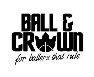 BALL & CROWN FOR BALLERS THAT RULE logo