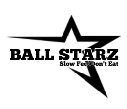 BALL STARZ SLOW FEET DON'T EAT logo