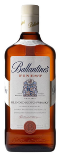 BALLANTINE'S FINEST NTINE'S BALLANTIN BY APPOINTMENT TO THE LATE QUEEN VICTORIA AND THE LATE KING EDWARD VII FULLY MATURED AMICUS HUMANI GENERIS FINEST QUALITY ESTD 1827 BLENDED SCOTCH WHISKY BLENDED & BOTTLED BY GEORGE BALLANTINE AND SON LTD DISTILLERS DUMBARTON SCOTLAND GEO BALLANTINE BOTTLED IN SCOTLAND PRODUCT OF SCOTLAND GBS GEO BALLANTINE TINE'S B logo