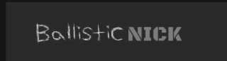 BALLISTIC NICK logo