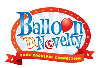 BALLOON 'N NOVELTY YOUR CARNIVAL CONNECTION logo