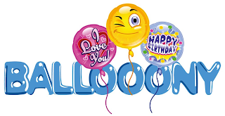 BALLOOONY I LOVE YOU! HAPPY BIRTHDAY logo
