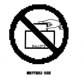 BALLOTS NEITHER ONE logo