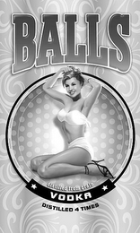 BALLS DISTILLED FROM GRAIN VODKA DISTILLED 4 TIMES