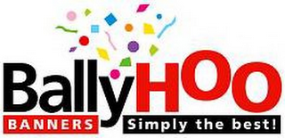 BALLYHOO BANNERS SIMPLY THE BEST! logo