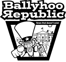 BALLYHOO REPUBLIC NEWS THAT DOESN'T EXIST BR logo
