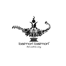BALMORI BALMORI 5810 EACH CANDLE HAS A STORY logo