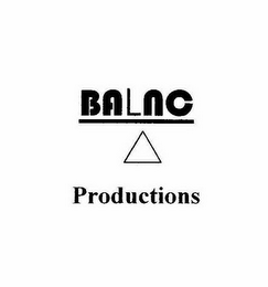BALNC PRODUCTIONS logo