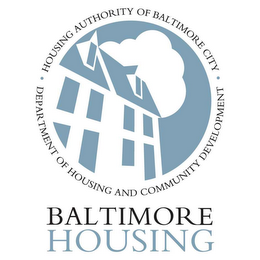 BALTIMORE HOUSING HOUSING AUTHORITY OF BALTIMORE CITY DEPARTMENT OF HOUSING AND COMMUNITY DEVELOPMENT logo