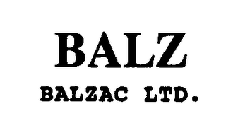BALZ BALZAC LTD. logo
