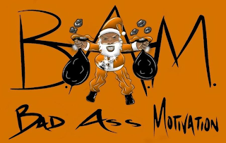 B.A.M. BAD ASS MOTIVATION logo