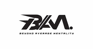 BAM. BEYOND AVERAGE MENTALITY logo