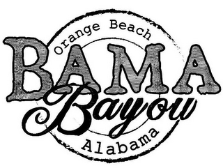 BAMA BAYOU ORANGE BEACH ALABAMA logo