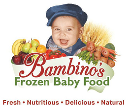 BAMBINO'S BABY FOOD · FRESH · NUTRITIOUS · DELICIOUS · NATURAL logo