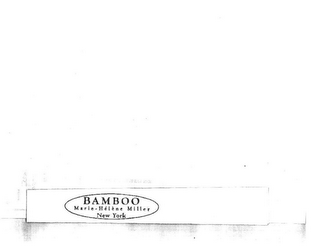 BAMBOO MARIE · HÉLÈNE MILLER NEW YORK logo
