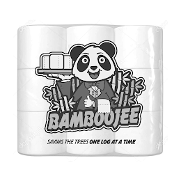 BAMBOOJEE SAVING THE TREES ONE LOG AT A TIME logo