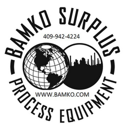 BAMKO-SURPLUS PROCESS EQUIPMENT LLC 409-942-4224 WWW.BAMKO.COM logo