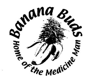 BANANABUDS HOME OF THE MEDICINE MAN logo