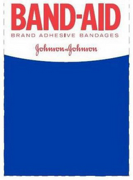 BAND-AID BRAND ADHESIVE BANDAGES JOHNSON & JOHNSON logo