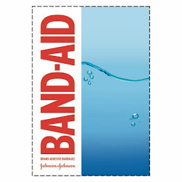 BAND-AID BRAND ADHESIVE BANDAGES JOHNSON & JOHNSON logo