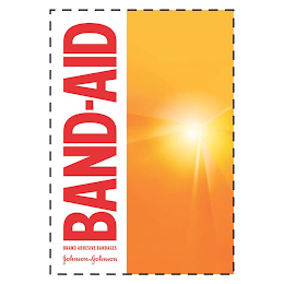 BAND-AID BRAND ADHESIVE BANDAGES JOHNSON & JOHNSON logo