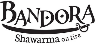 BANDORA SHAWARMA ON FIRE logo