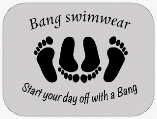 BANG SWIMWEAR START YOUR DAY OFF WITH A BANG logo