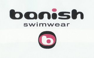 BANISH SWIMWEAR B logo
