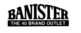 BANISTER THE 40 BRAND OUTLET logo