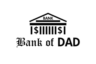 BANK $ $ BANK OF DAD logo