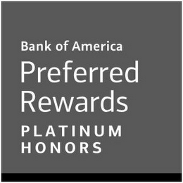 BANK OF AMERICA PREFERRED REWARDS PLATINUM HONORS logo