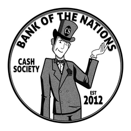 BANK OF THE NATIONS CS CASH SOCIETY EST 2012 logo