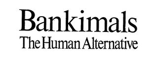 BANKIMALS THE HUMAN ALTERNATIVE logo