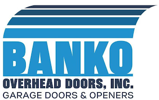 BANKO OVERHEAD DOORS, INC. GARAGE DOORS & OPENERS logo